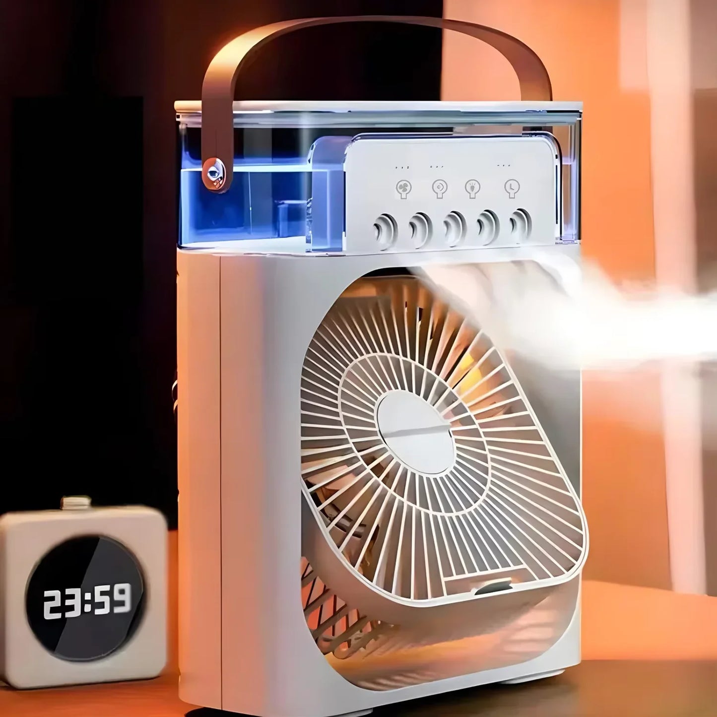 Purilite Select Portable 3-in-1 Air Cooler with LED Night Light & Humidifier