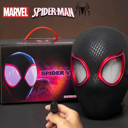 Purilite Select Moving Eye Spiderman Electronic Mask – 1:1 Cosplay Headgear with Remote Control