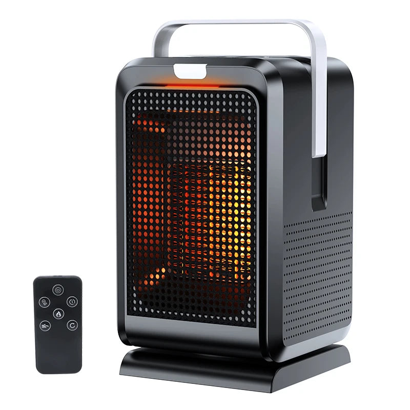 Purilite Select The Original Grate Heater – 1000W Powerful Desktop Ceramic Heater with Remote Control