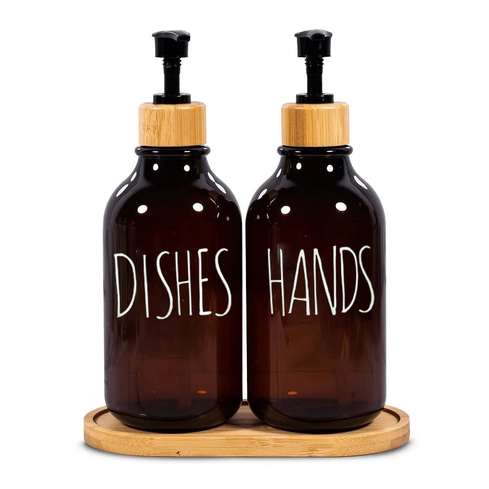 Purilite Select – 500ml Amber Plastic Soap Dispenser with Pump