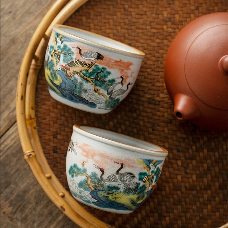 Purilite Select™ Handcrafted Ru Kiln Ceramic Tea Cup – 130ml