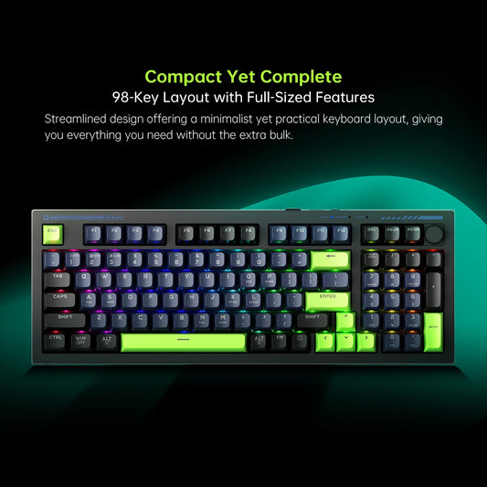 Purilite Select 98-Key Silent Membrane Keyboard