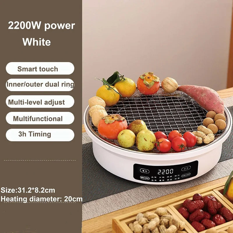 2200W Electric Ceramic Stove Making Tea Around Stove 10 Gear Electric Hot Plate Multi-function Tea Maker Set Home Water Boiler - PuriLite