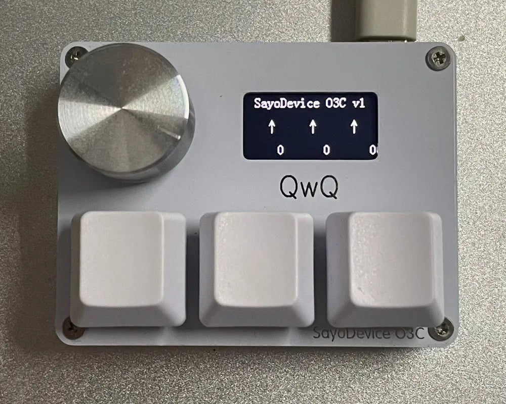 Purilite Select O3C Magnetic Switch Mini Keyboard with Display, Knob, and Macro Support