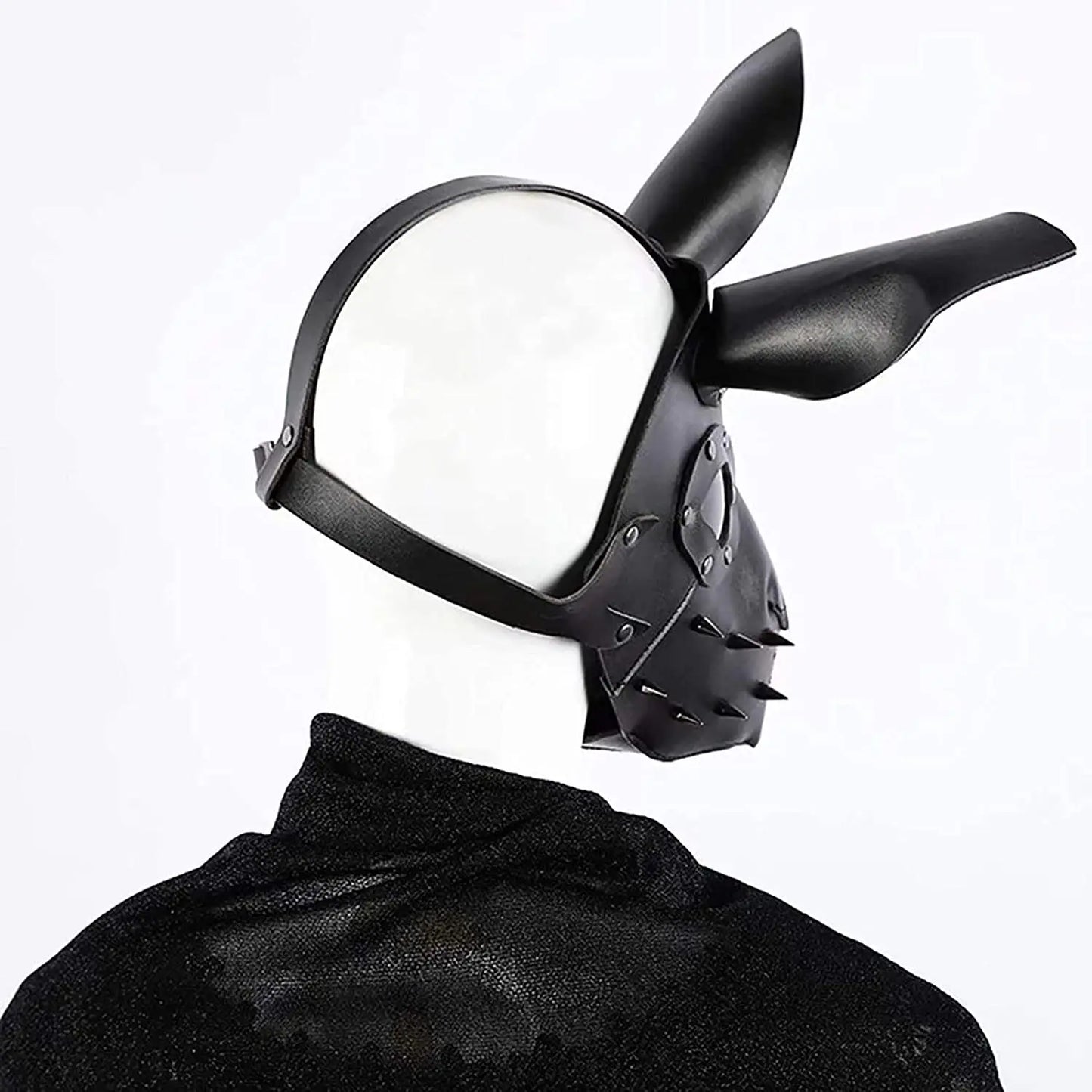 Purilite Select Leather Cat Half Face Mask – Sexy Cosplay for Women, Masquerade & Halloween Costume Accessory