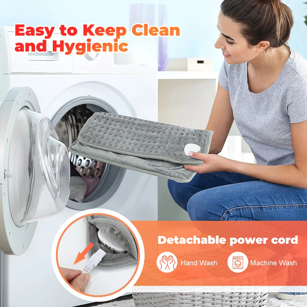 Electric Foot Warmer Heater Constant Temperature Heating Pad Soft Micro plush Washable Winter Warm Foot Home Bedroom Feet Warmer