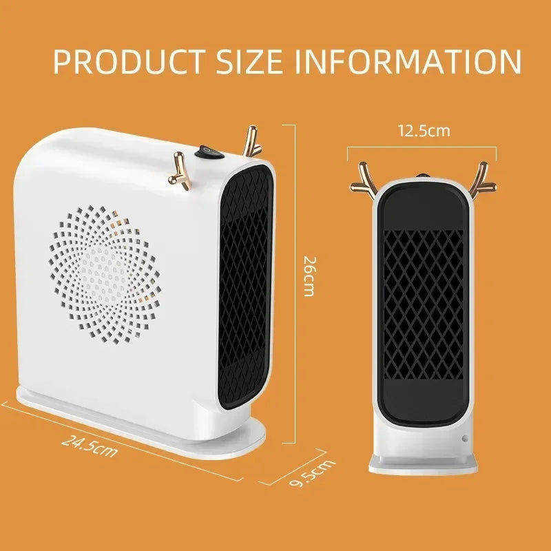 Mini calentador eléctrico portátil, dispositivo de calentamiento manual de ahorro de energía de calentamiento rápido, Ideal para uso doméstico, calefacción de dormitorio