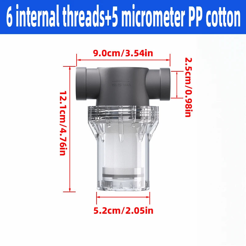Purilite Select™ Universal PP Cotton Shower Filter – Cleaner Water for Better Skin & Hair