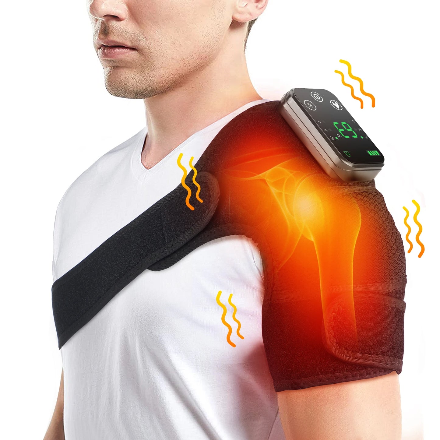 Purilite Select™ Electric Heated Vibration Knee Massage Pad