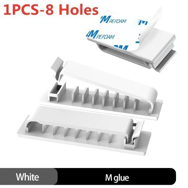Purilite Select – 10-Hole Adhesive Cable Organizer