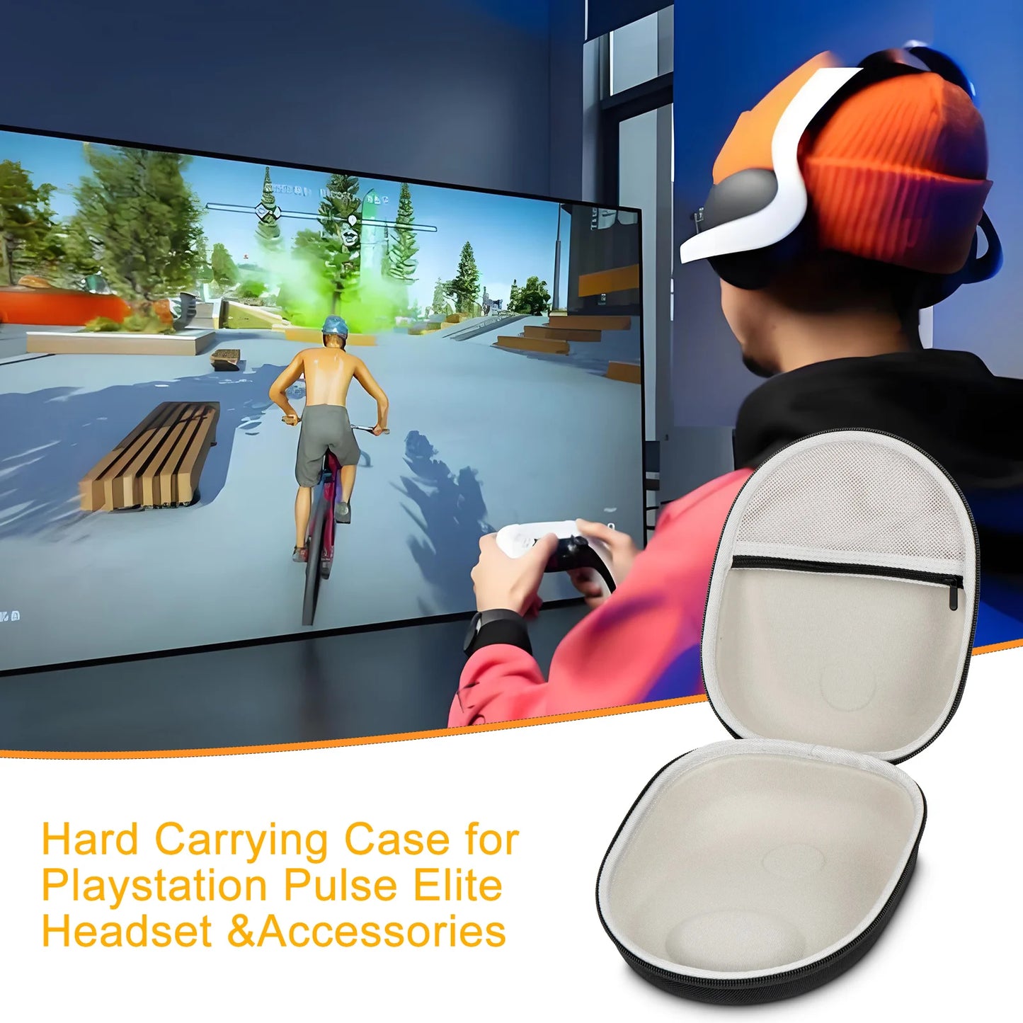 Purilite Select Hard Carrying Case for PlayStation 5 PS PULSE Elite Wireless Headset