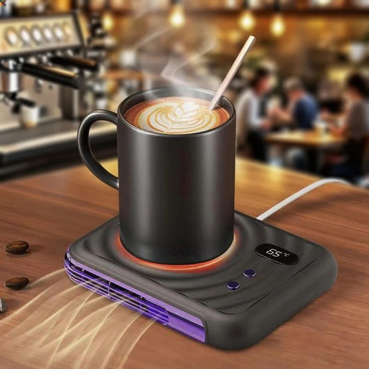 Cup Heater Coffee Tea Mug Warmer Electric Milk Tea Cup Heating Coaster Cup Warmer For Home Office 220V Desk Cup Mug Warmer