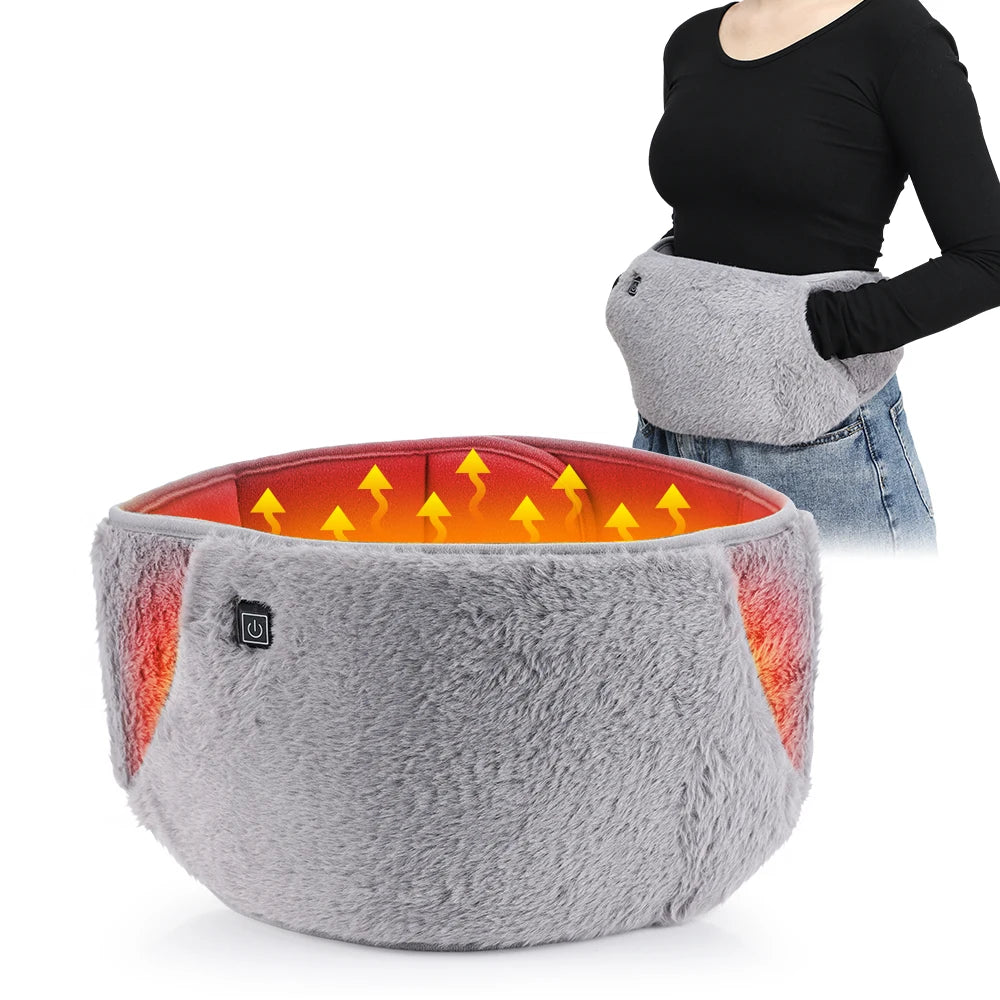 Calentador de manos con cinturón calefactor eléctrico USB, calentador de invierno, terapia de compresión caliente, cintura Abdominal, Lumbar, Menstrual, almohadilla calentadora de útero