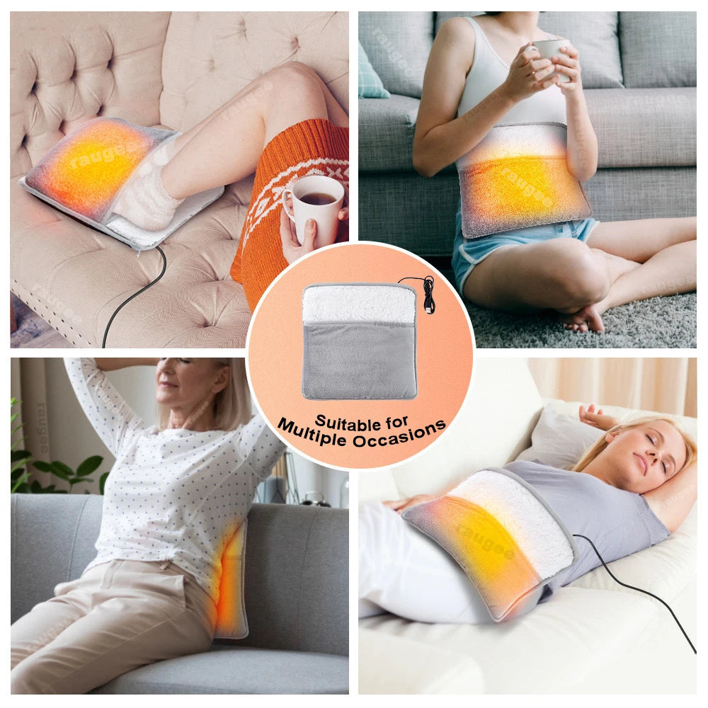 Purilite Select USB Foot Warmer – Soft Thermal Foot Heating Pad for Home & Office Comfort