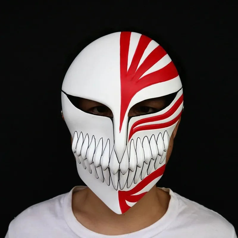 Purilite Select Ichigo Kurosaki Hollow Mask – Full‑Face Resin Anime Cosplay & Collectible