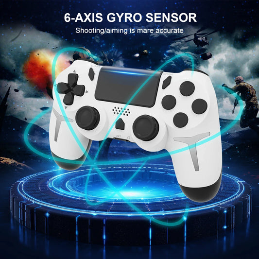 Purilite Select P412 Wireless Gamepad 6‑Axis Gyro, Dual Vibration & Touchpad Controller for PS4 / PS3 / PC - PuriLite