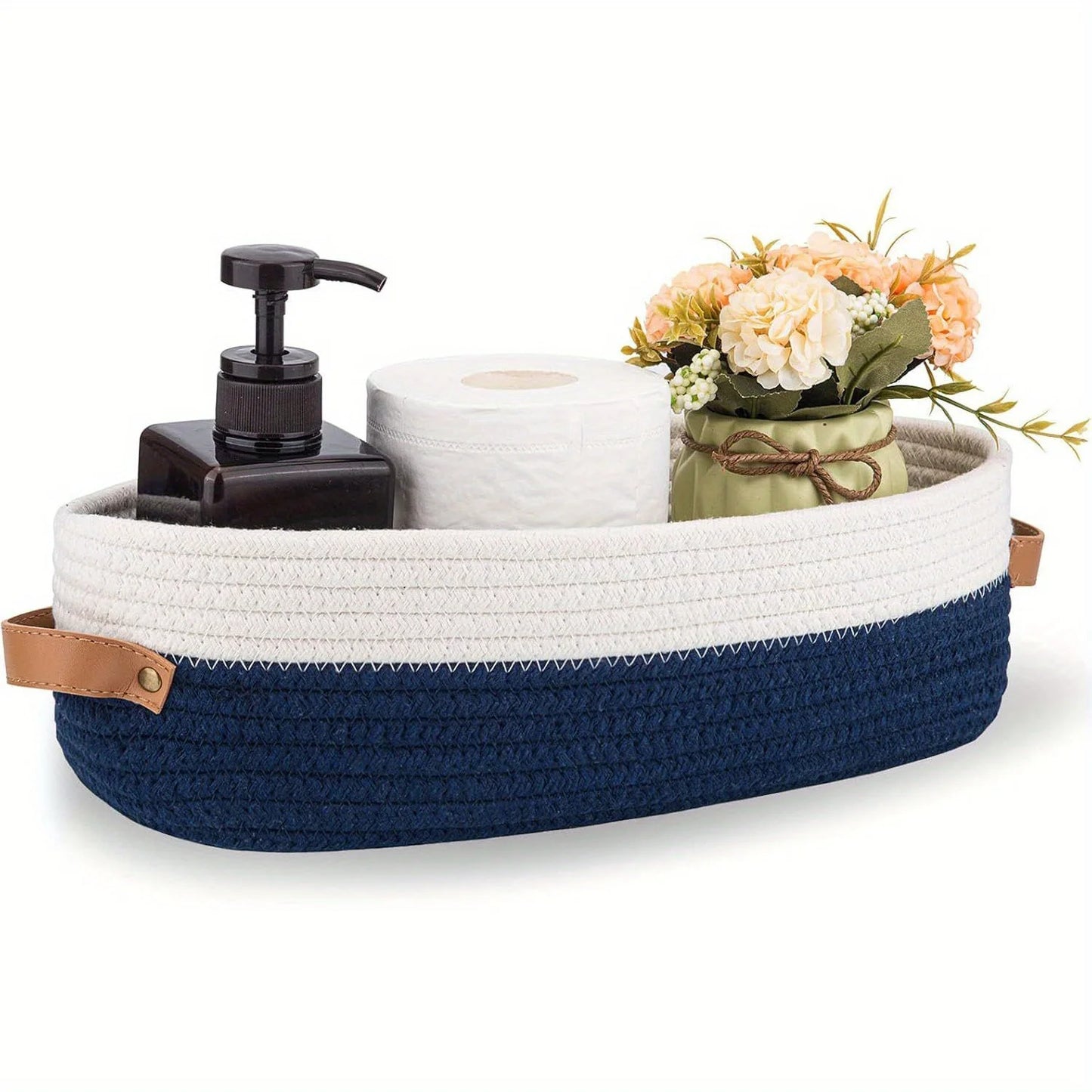 Purilite Select Oval Woven Bathroom Storage Basket