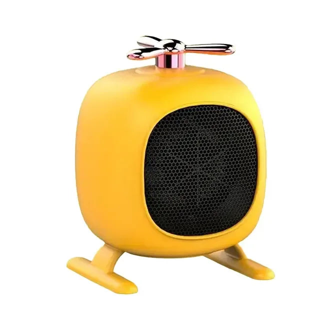 Mini portable heater novelty little cute low noise desktop room portable plug-in electric fan heater home home office winter