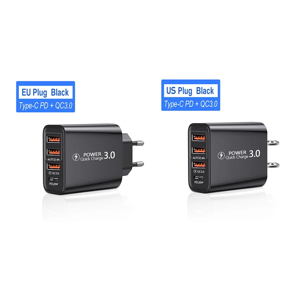 Purilite Select 4-Port 20W Fast Charger