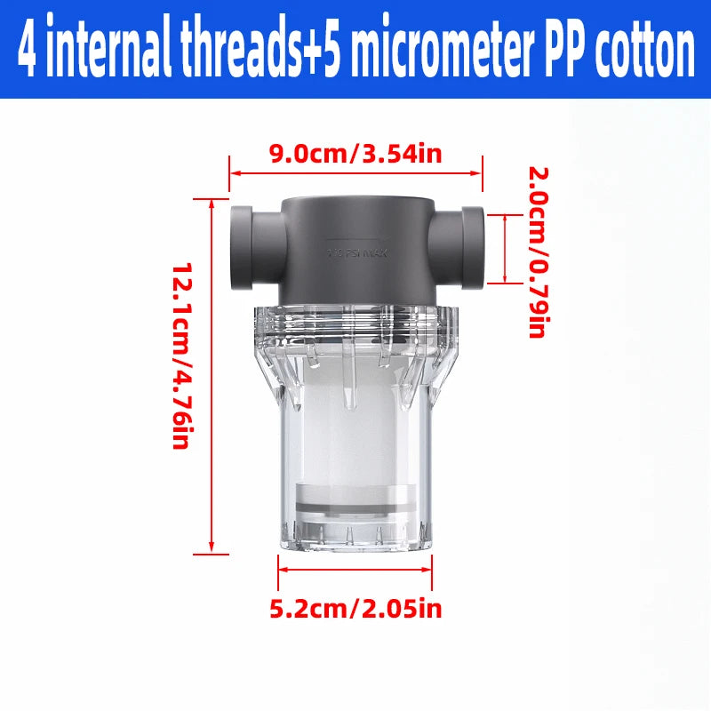 Purilite Select™ Universal PP Cotton Shower Filter – Cleaner Water for Better Skin & Hair