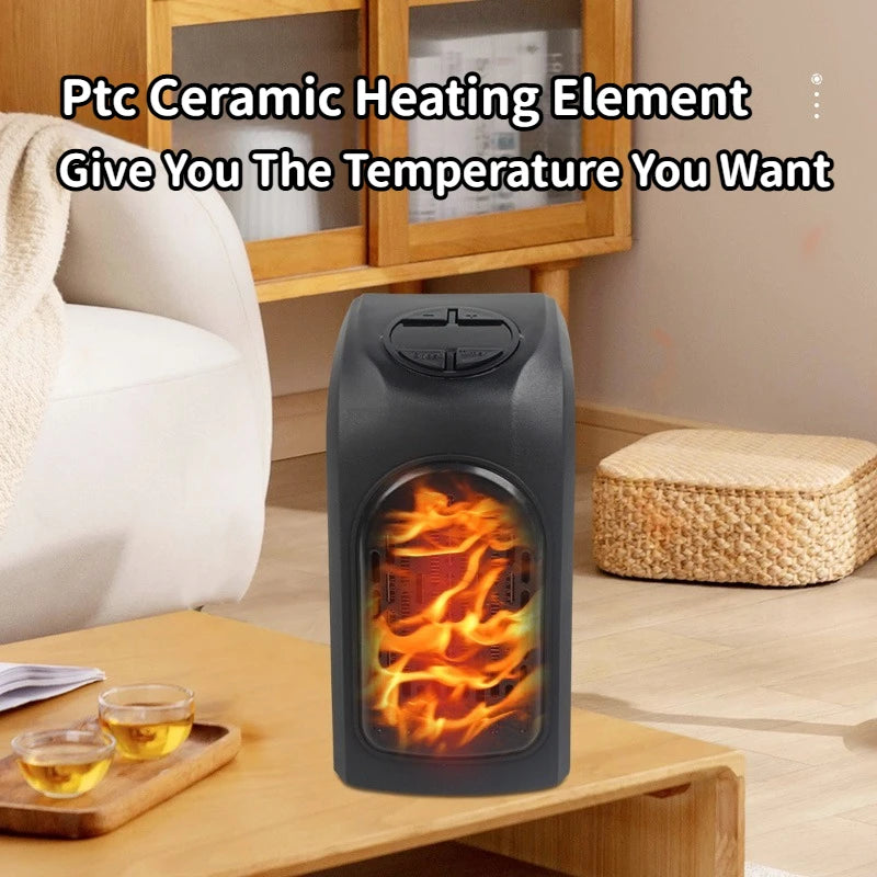 Purilite Select Portable Electric Heater – Compact Plug-In Wall Heater with Remote Control for Home & Office