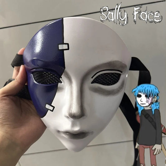 Purilite Select Sally Face Cosplay Full-Face Mask – Unisex Terror Mask for Carnival, Halloween, and Roleplay Events