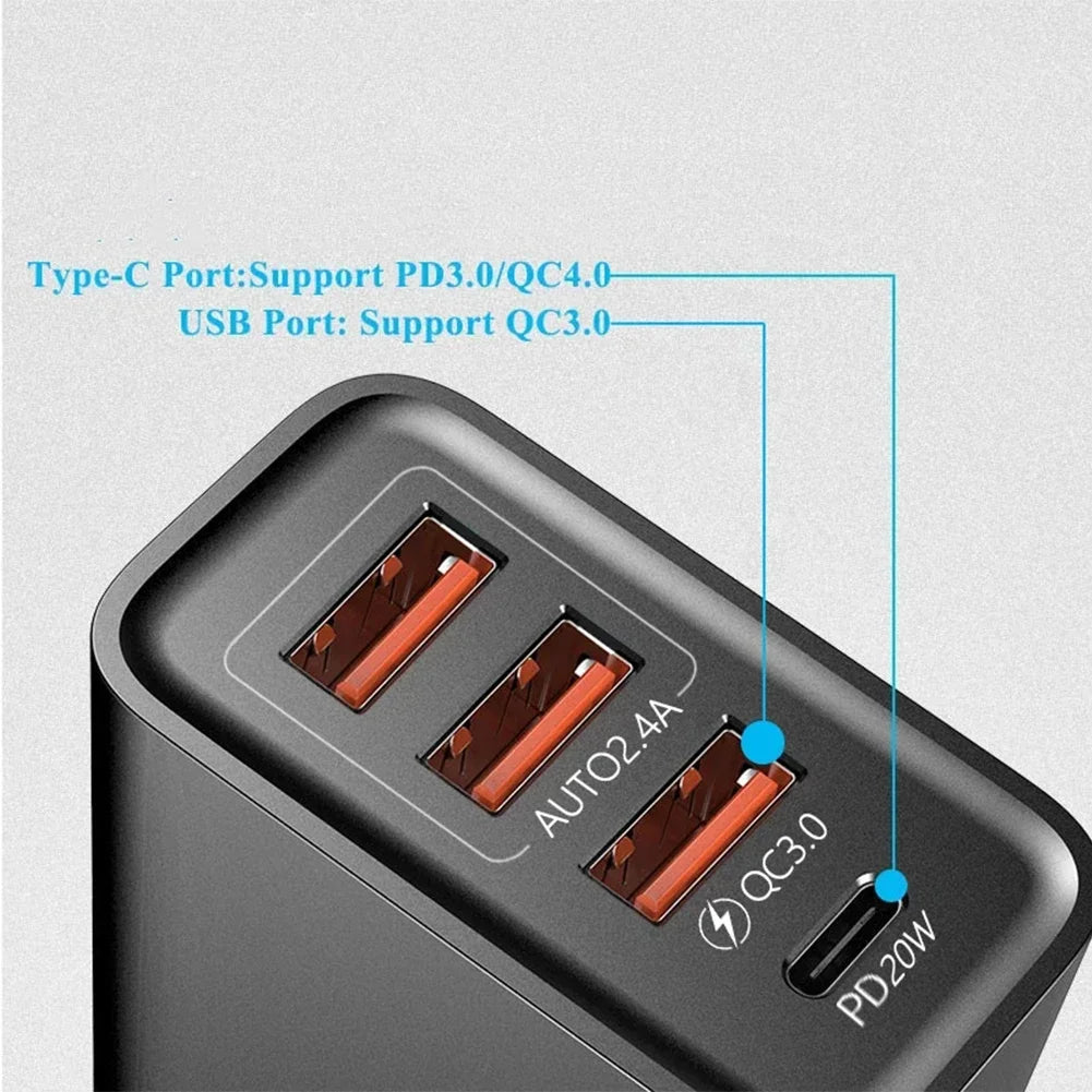 Purilite Select 4-Port 20W Fast Charger