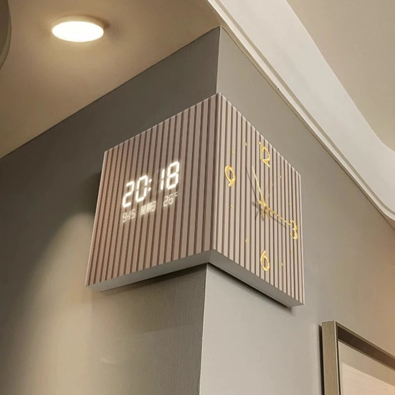 🕒 Purilite Select™ Modern Dual-Sided Corner Clock