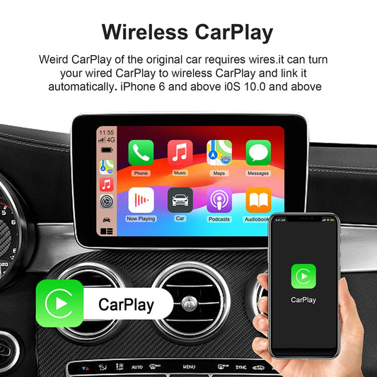 Android 13 TV Box Smart CarPlay Ai Box Wifi Wireless Android Auto Built-in Play Store For YouTube Netflix OEM CarPlay Cars - PuriLite