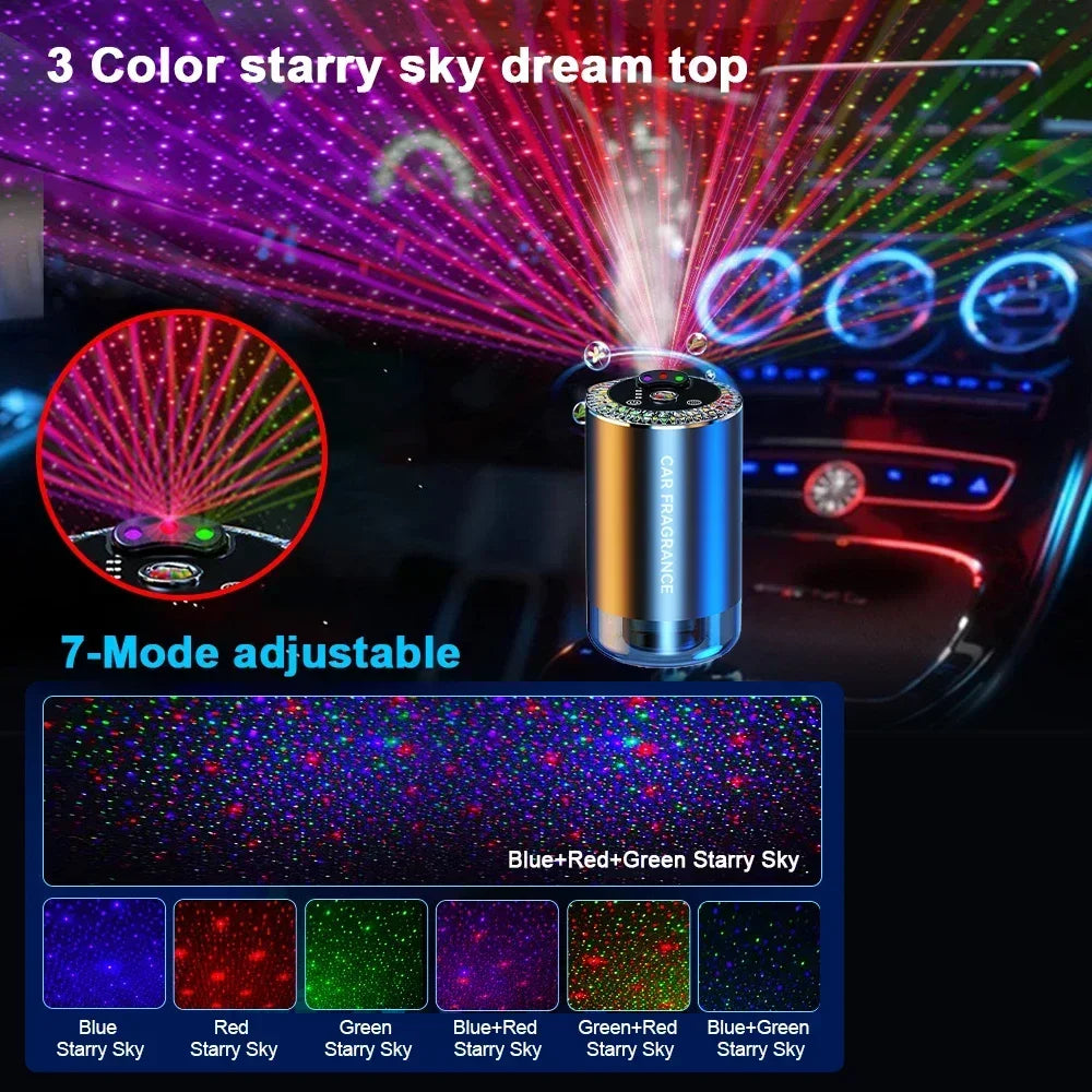 Purilite Select Smart Car Air Freshener & Starry Light Diffuser