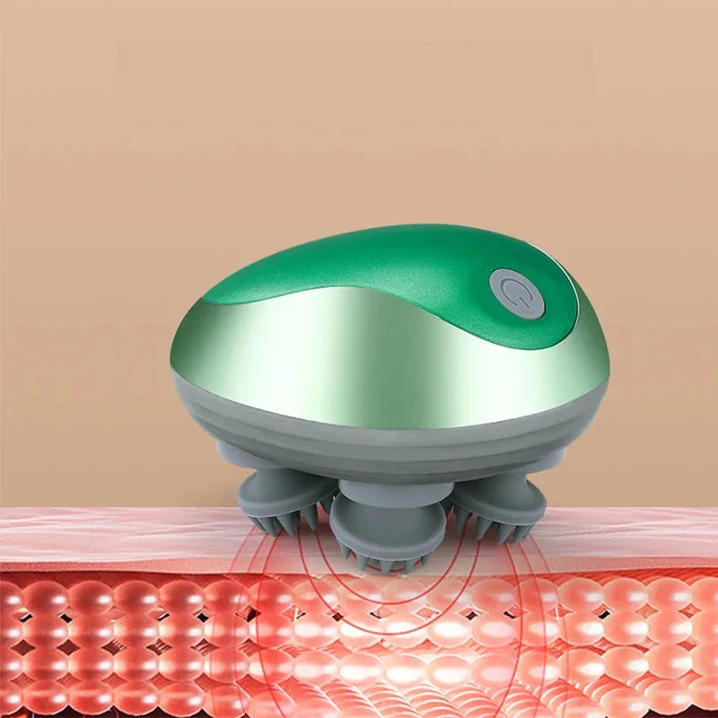 Mini Head Massager Magnetic Rechargeable Massager Electric Scalp Kneading Multifunction Physiotherapy Instrument