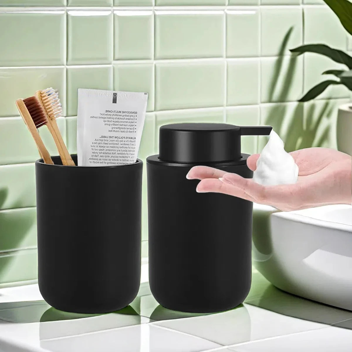 Purilite Select Foam Soap Dispenser with Mouthwash Cup