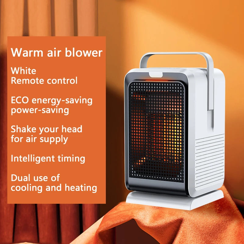 Purilite Select The Original Grate Heater – 1000W Powerful Desktop Ceramic Heater with Remote Control