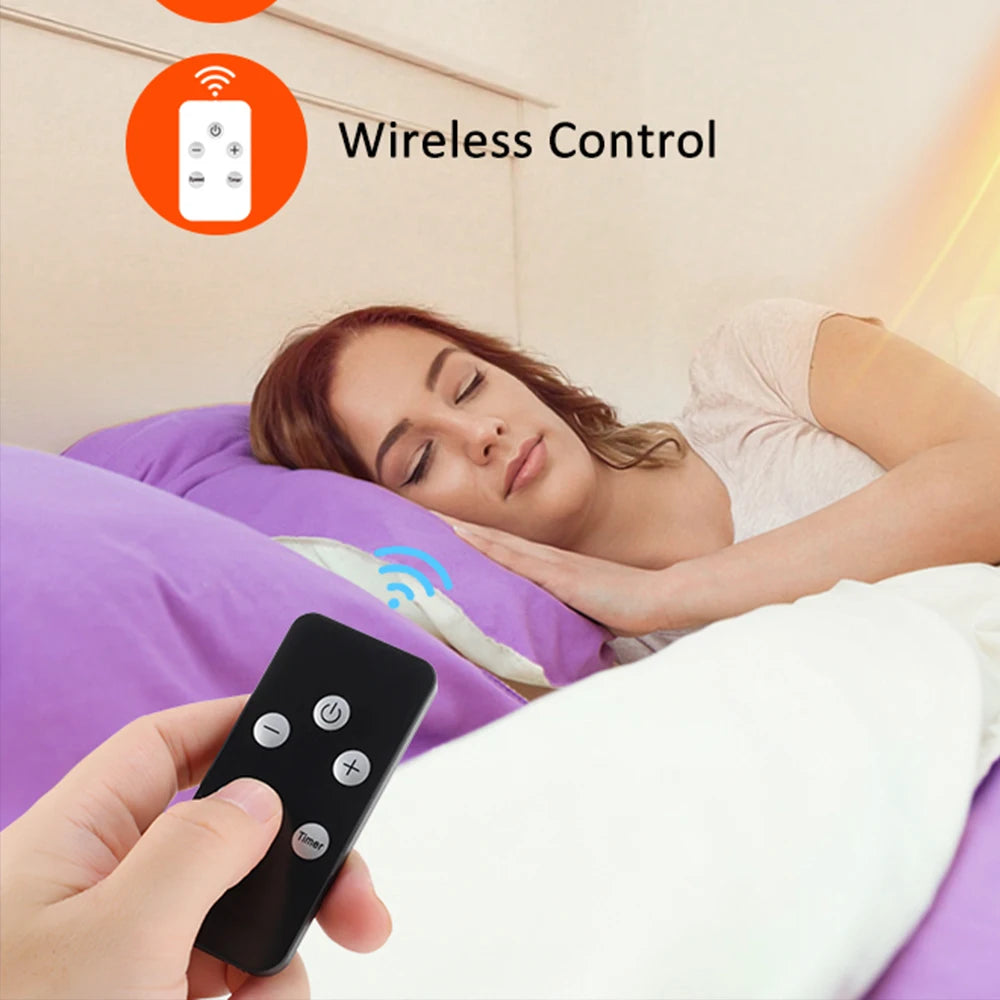 Purilite Select 600W Wall Plug-In Portable Heater – Mini Electric Room Warmer with Remote & Timer