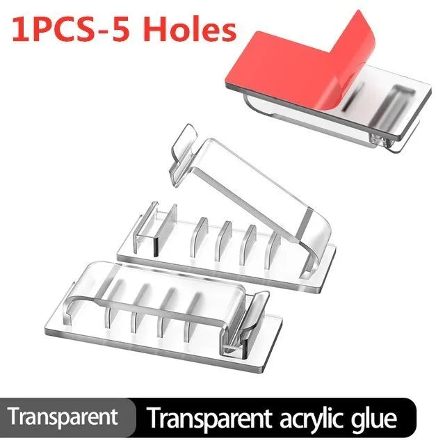 Purilite Select – 10-Hole Adhesive Cable Organizer