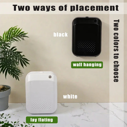 Purilite Select Bluetooth-Controlled Wall-Mounted Essential Oil Diffuser – Smart Battery-Powered Home Fragrance Machine (150ml, 300m³ Coverage)