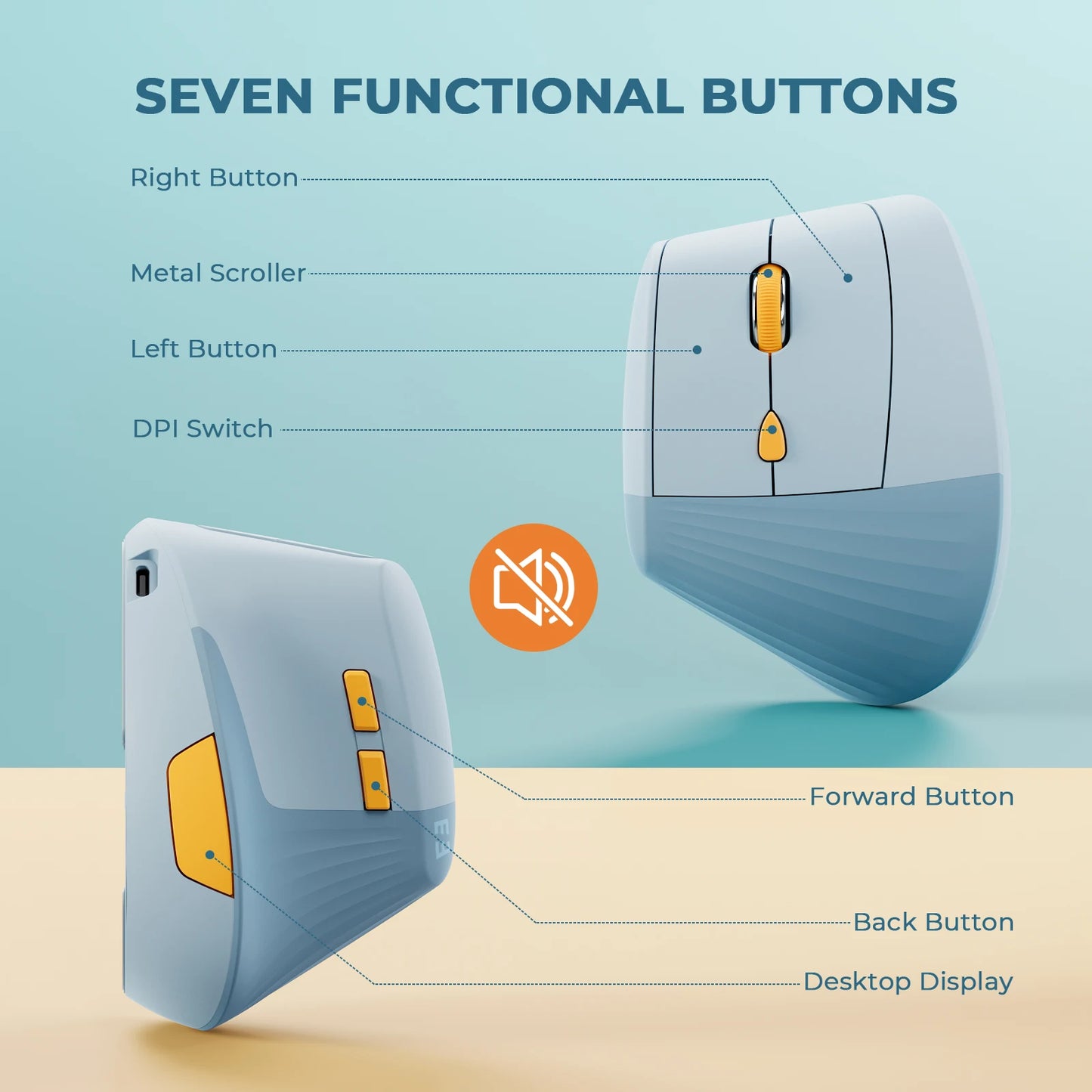 🖱️ Purilite Select Vertical Wireless Mouse