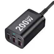 Purilite Select 200W 6-Port GaN USB-C Fast Charger