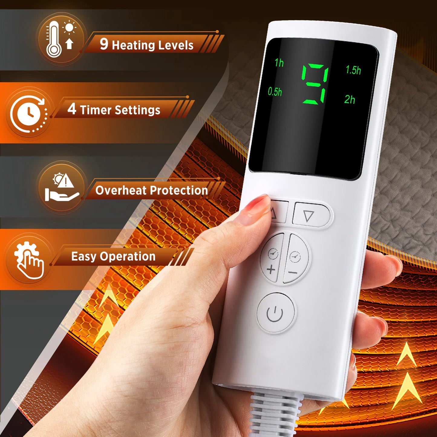 Portable Heating Support Belt Heated Waist Brace With Adjustable Temperature Warm Back Belt Abdomen Warmer Lumbar Support Pad