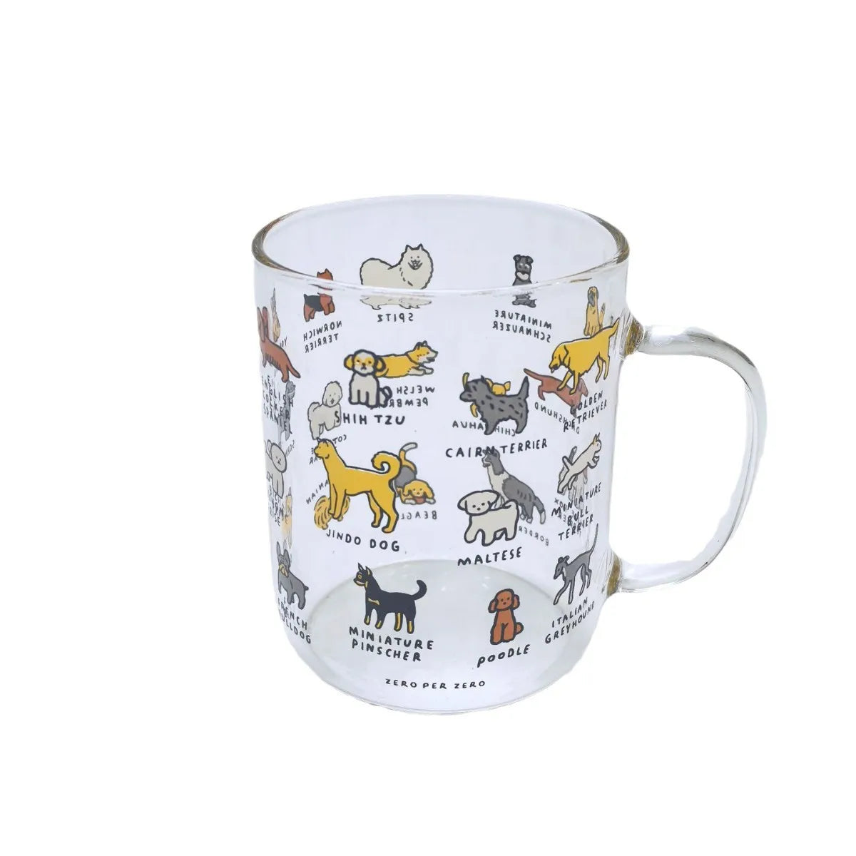 Purilite Select – Cartoon Ceramic Cup with Measurement Scale (Heat-Resistant, 1PC)