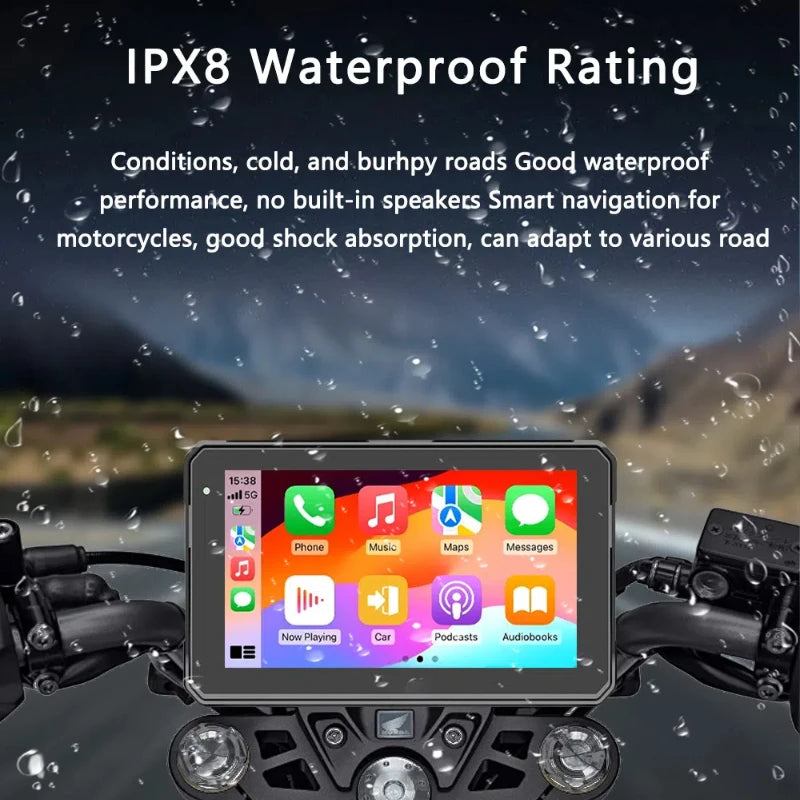 Purilite Select 5/7 Inch CarPlay Motorcycle Wireless CarPlay Android Auto AirPlay Display Screen