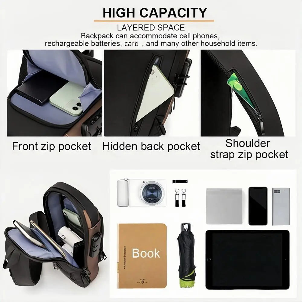 🎒 Purilite Select™ Men's Anti-Theft Chest Bag