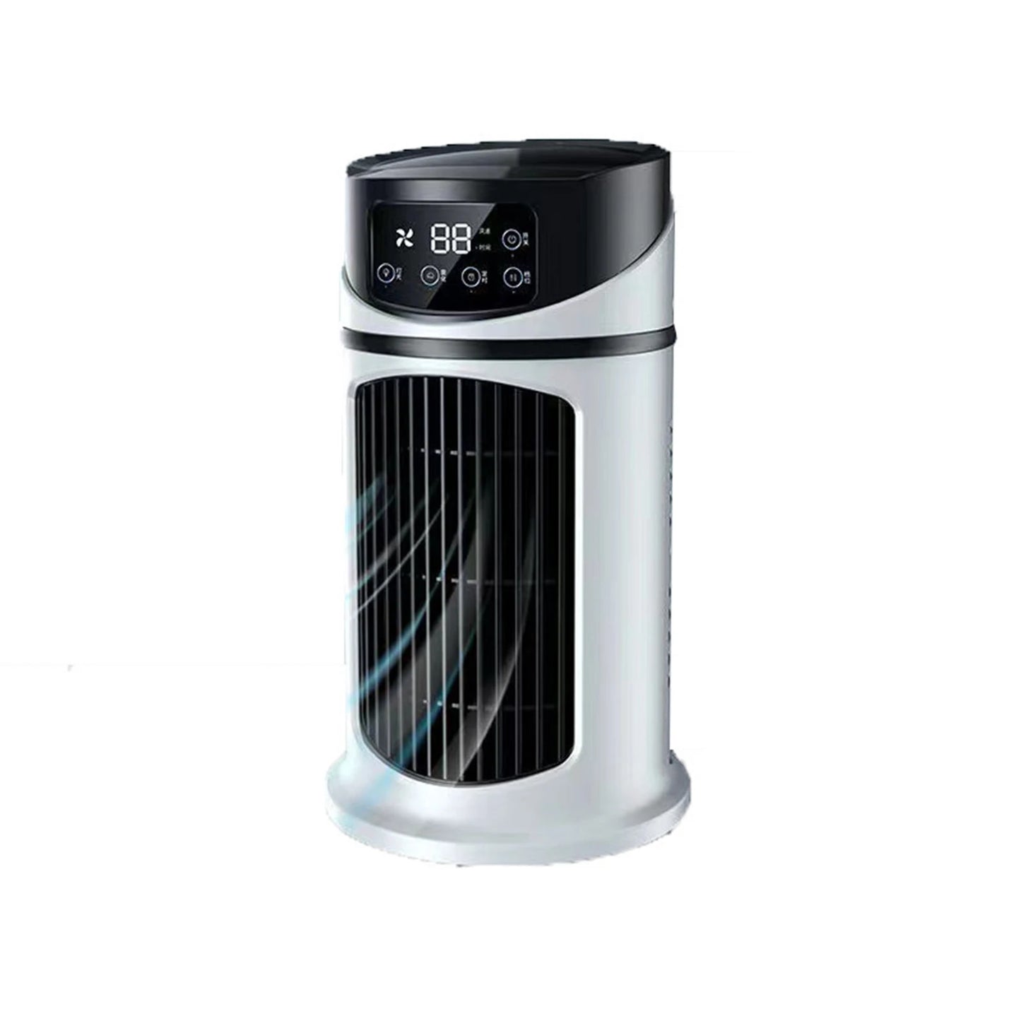Purilite Select™ USB Mini Air Conditioner Fan – 6-Speed Cooling, Humidifier & Timer