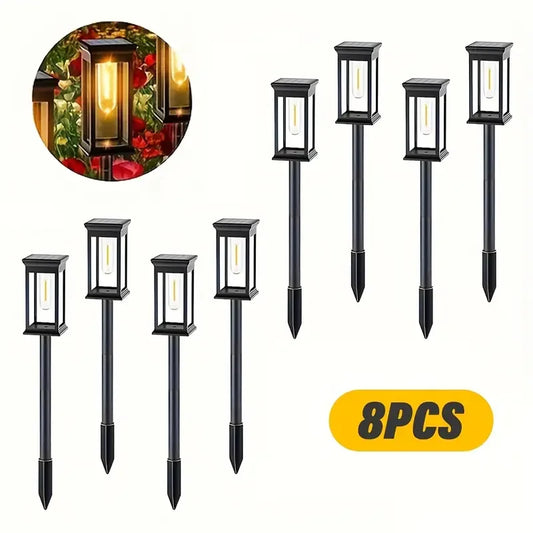 Purilite Select Solar Garden Pathway Lights Outdoor Waterproof Landscape Lawn Lights with Automatic On/Off