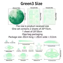 Purilite Select Luminous Moon & Stars Wall Stickers