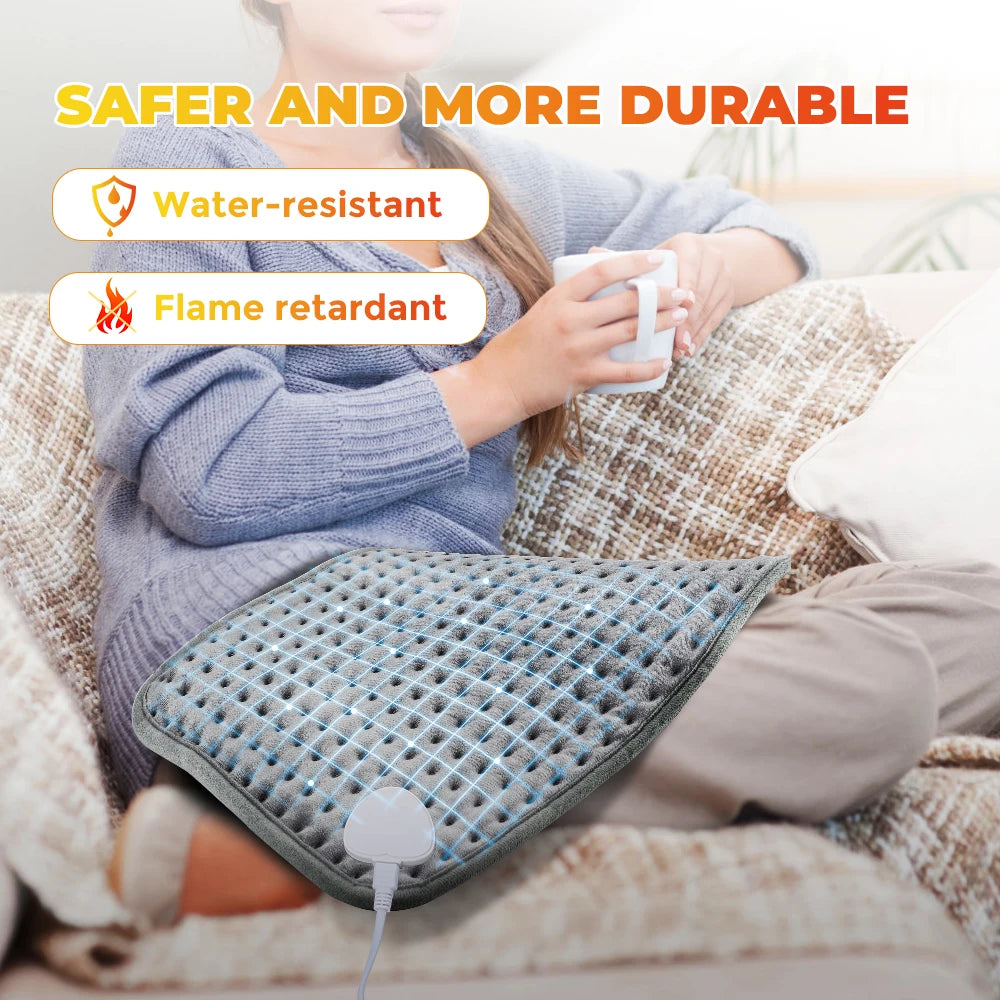 Purilite Select Electric Heating Pad – Luxury Heat Therapy with Remote Control for Hands, Feet, and Full Body Comfort