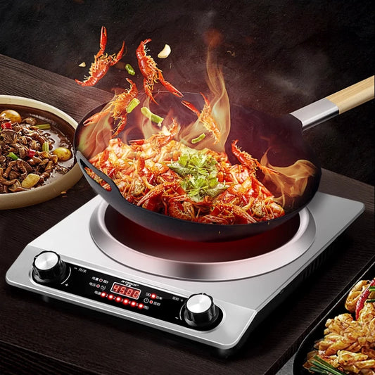 Concave induction cooker 4500W household high power fierce fire cooking pot all-in-one commercial waterproof stove - PuriLite