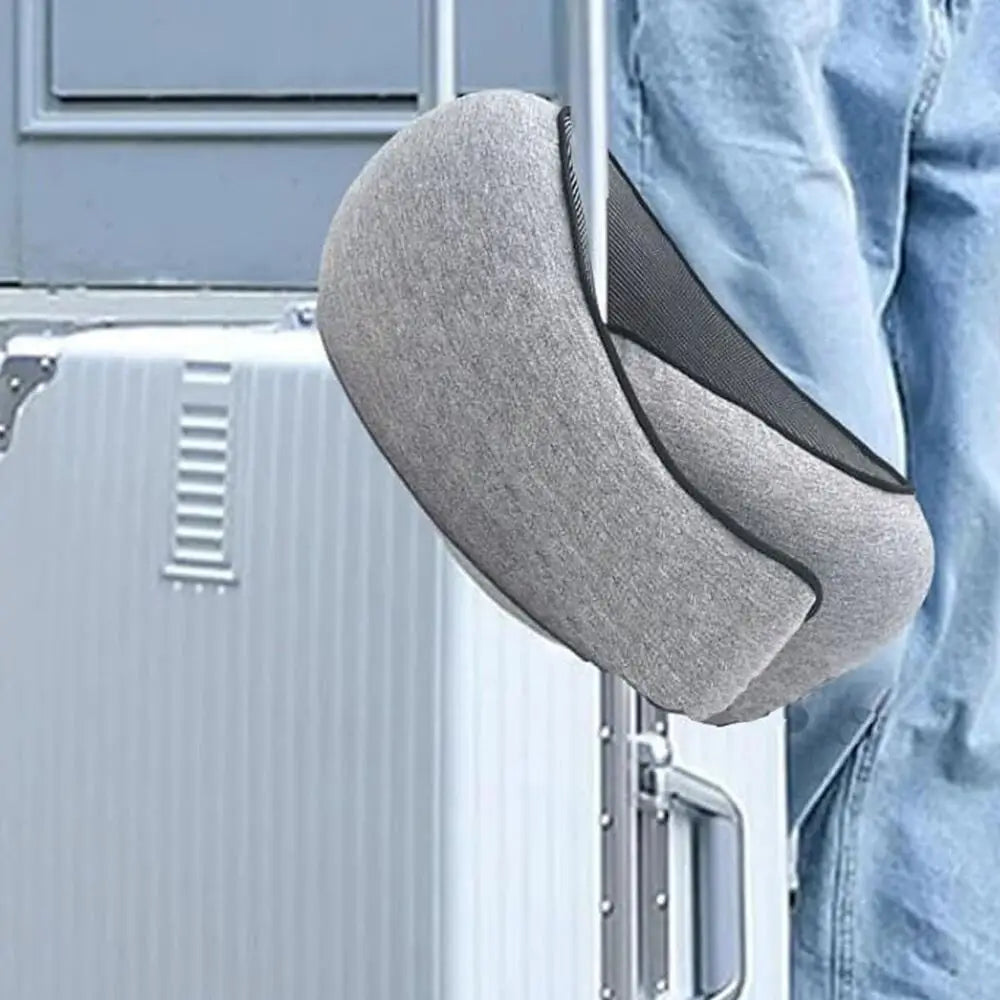 Purilite Select Memory Foam Travel Neck Pillow – U-Shaped Snail Style Portable Sleep Support Pillow