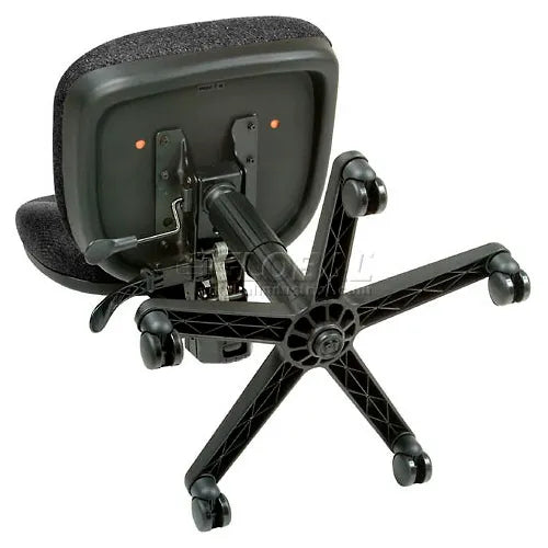 Interion® Task Chair With 17-1/2"H Back, Fabric, Black