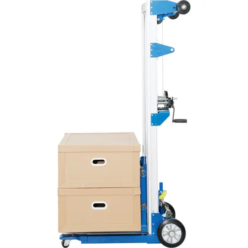 Global Industrial™ Lightweight Hand Operated Lift Truck, 400 Lb. Capacity Fixed Legs